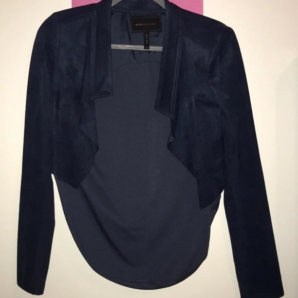 BCBG MaxAzria navy blazer jacket - Picture 3 of 5
